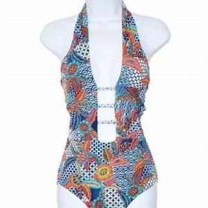 Red Carter Tahitian Tide Twist swimsuit